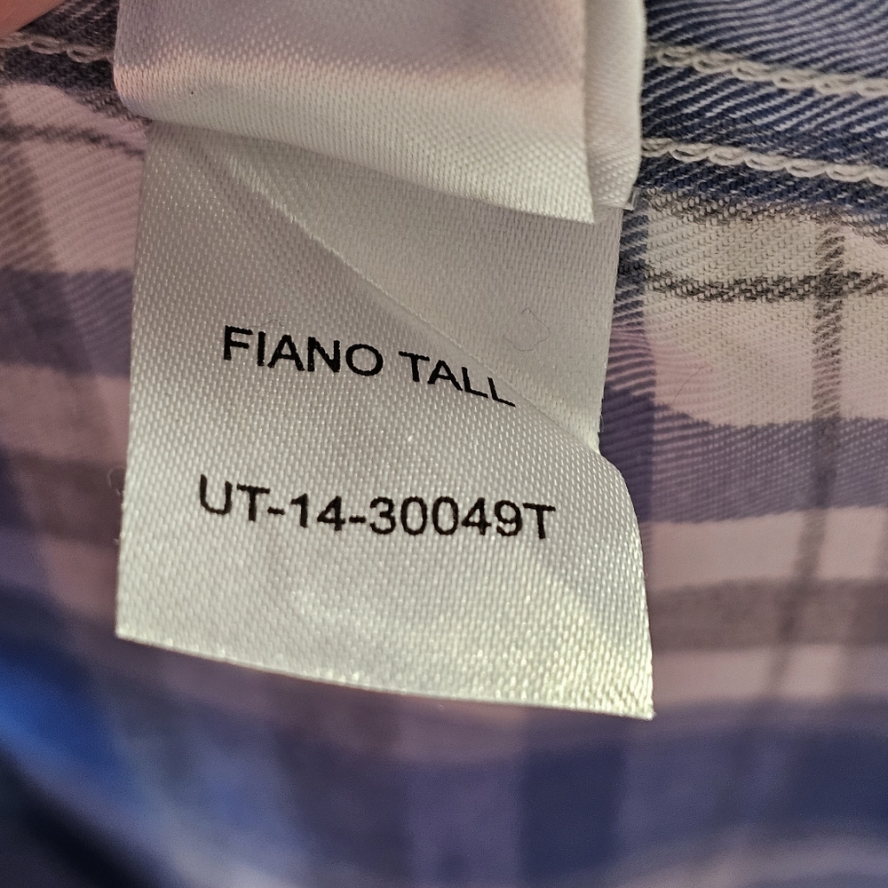 UNTUCKit Blue and White Plaid Casual Button-Down Shirt - Picture 11 of 14